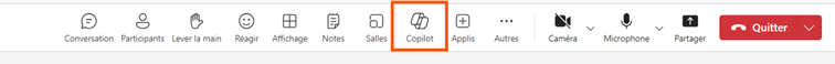 Acceder à copilot - réunion