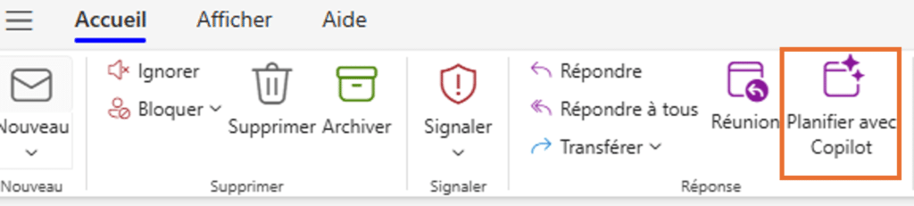 planifier avec copilot