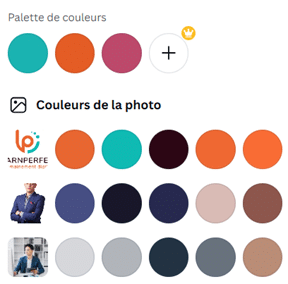 création de palettes de couleurs