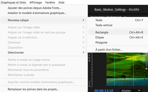 créer un titre simple sur Adobe Premiere