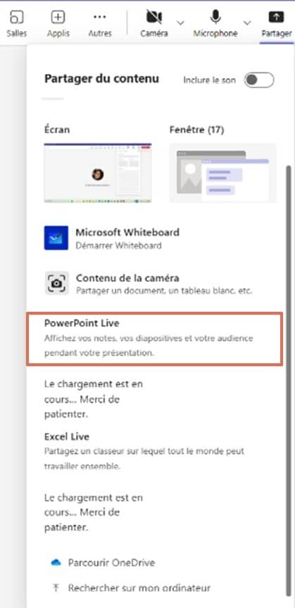 Accéder a PowerPoint Live